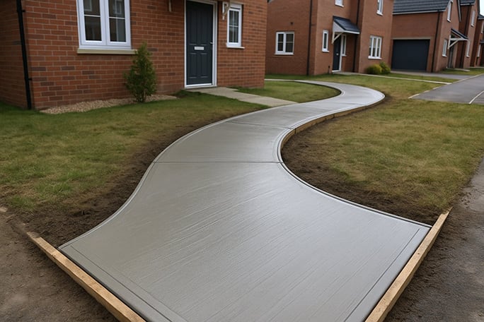 driveways and footpaths